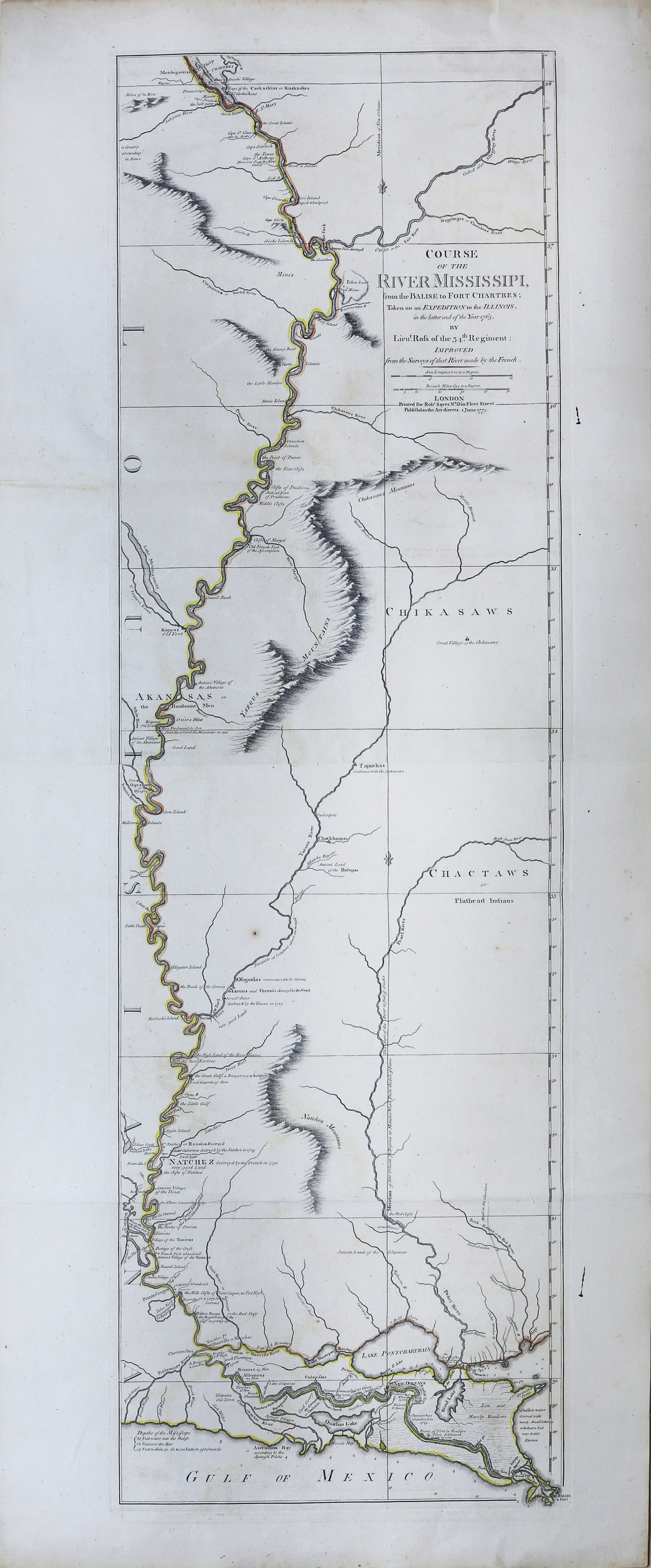 Property of a Long Island Collector - Ross' Map of the Mississippi River from the American (1 of 2)
