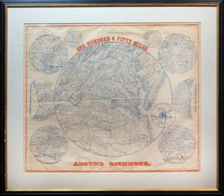 Julius Bien's Civil War Era Map of Richmond, Virginia