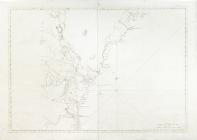 Des Barres Sea Chart from Cape Elizabeth to Newburyport in Maine