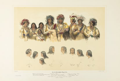 Catlin's Lithograph, O-Jib-Be-Ways