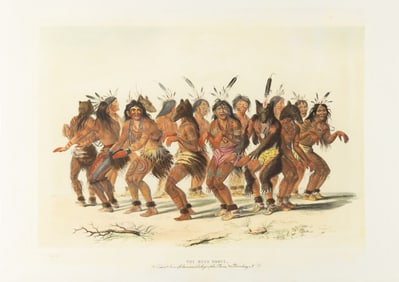 Catlin's Lithograph, The Bear Dance