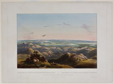 Property of a Long Island Collector - Bodmer, Junction of the Yellow Stone River with the Missouri,