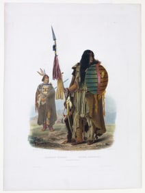 Property of a Long Island Collector - Bodmer, Assiniboin Indians, Tab. 32