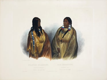 Property of a Long Island Collector - Bodmer, Woman of the Snake Tribe / Woman of the Cree Tribe.