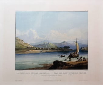 Property of a Long Island Collector - Bodmer, Camp of the Gros Ventures of the Prairies, Tab 38