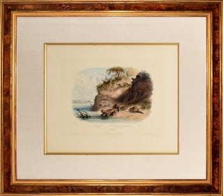 Property of a Nebraska Lady - Bodmer, Beaver Hut on the Missouri, Vig. 17