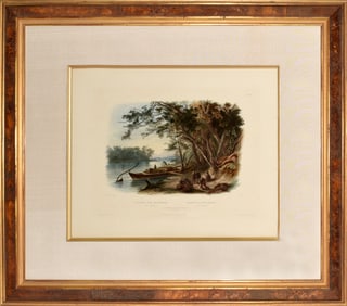 Property of a Nebraska Lady - Bodmer, Encampment of the Travellers, Vig. 23