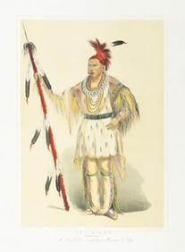 Property of a Long Island Collector - Catlin, Joc'O-Sot (The Walking Bear) A Sauk Chief from the