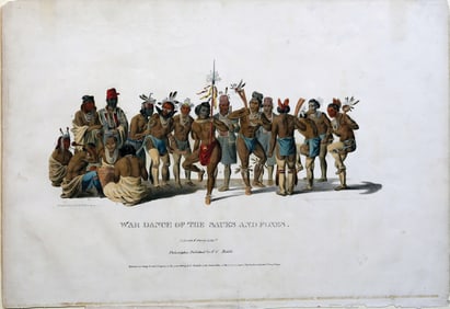 Property of a Long Island Collector - McKenney & Hall, War Dance of the Sauk and Foxes