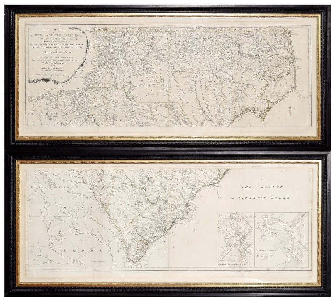 Henry Mouzon Map of North and South Carolina - The Icon of the Carolinas during the American (1 of 5)