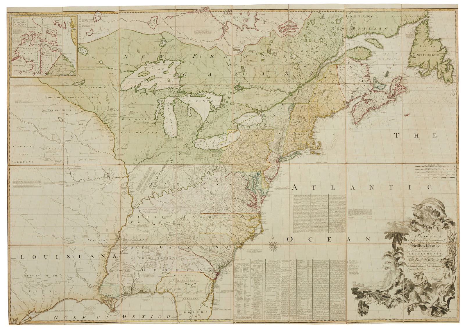 John Mitchell's 1755 Map of the British and French Dominions in North America - America's Most (1 of 2)