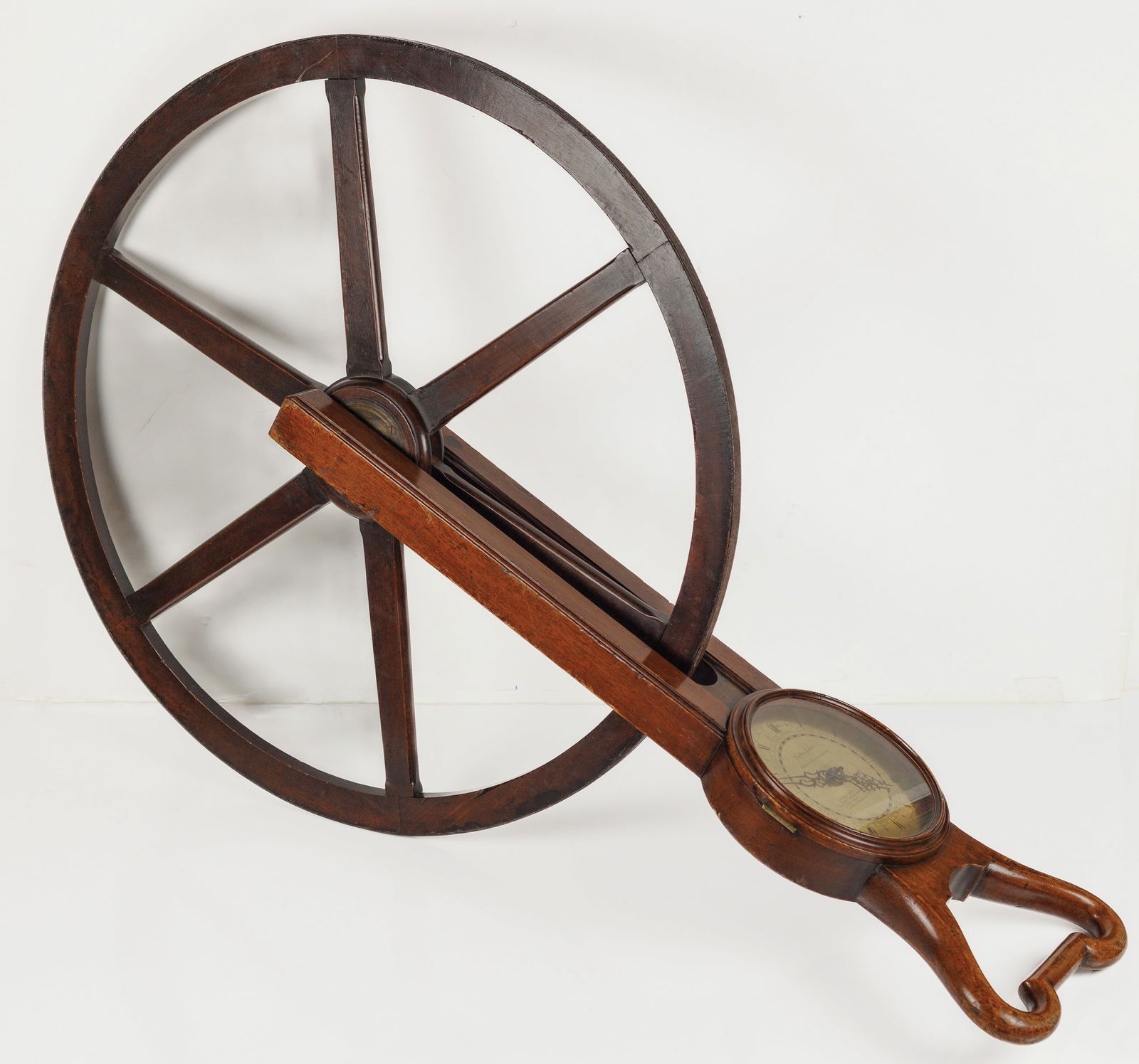 A Brass and Mahogany Waywiser, banded in iron (1 of 1)