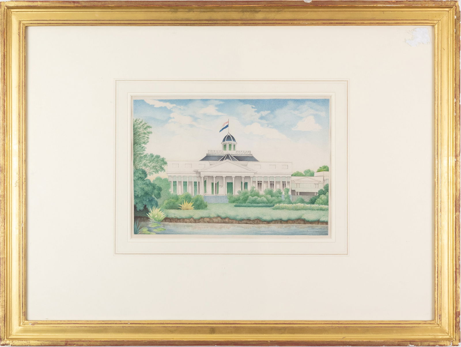 Alexander Rattray Original Watercolor of Bogor, Java (1 of 1)