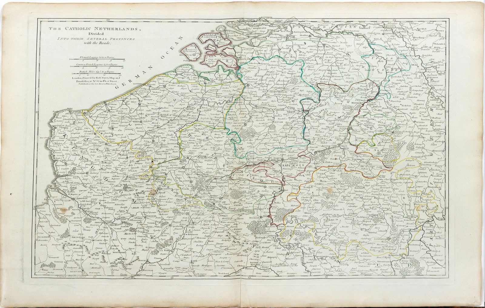 Kitchin / Jefferys Map of the Catholic Netherlands (1 of 1)