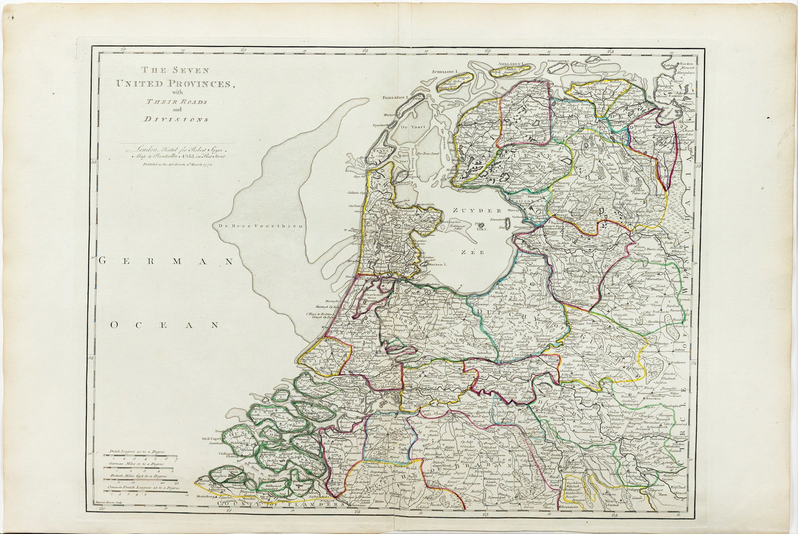 Kitchin / Jefferys Map of the Seven United Provinces [Netherlands] (1 of 1)