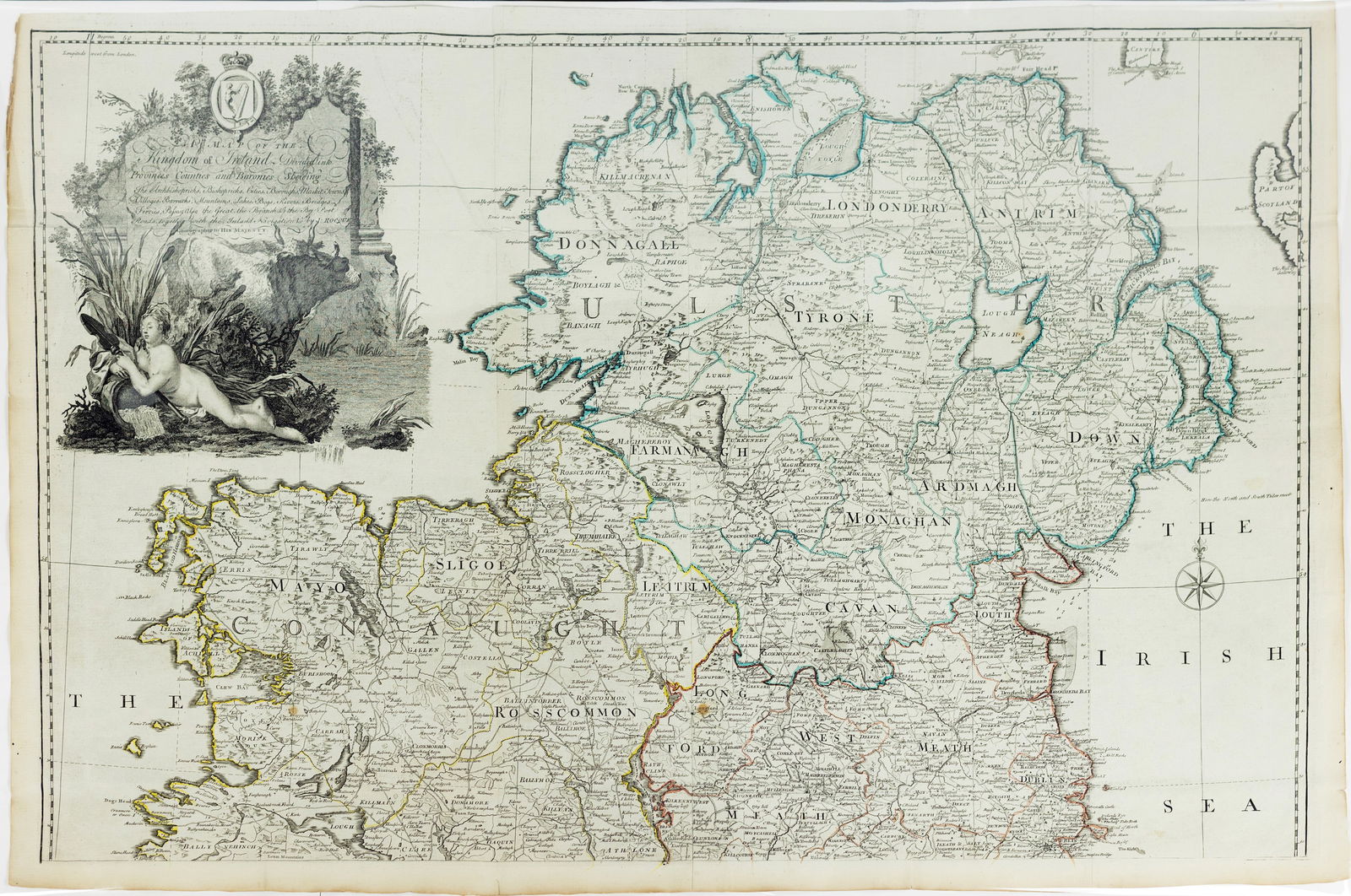 Kitchin / Jefferys Map of the Kingdom of Ireland (1 of 2)