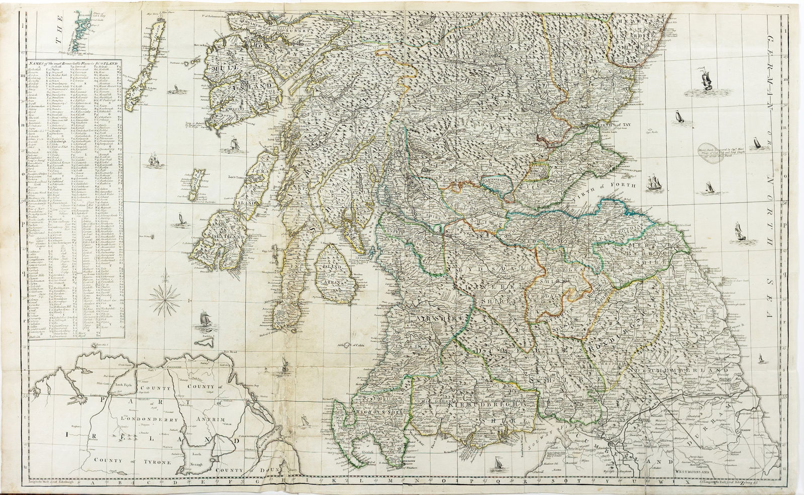 Kitchin / Jefferys Map of Scotland - 2