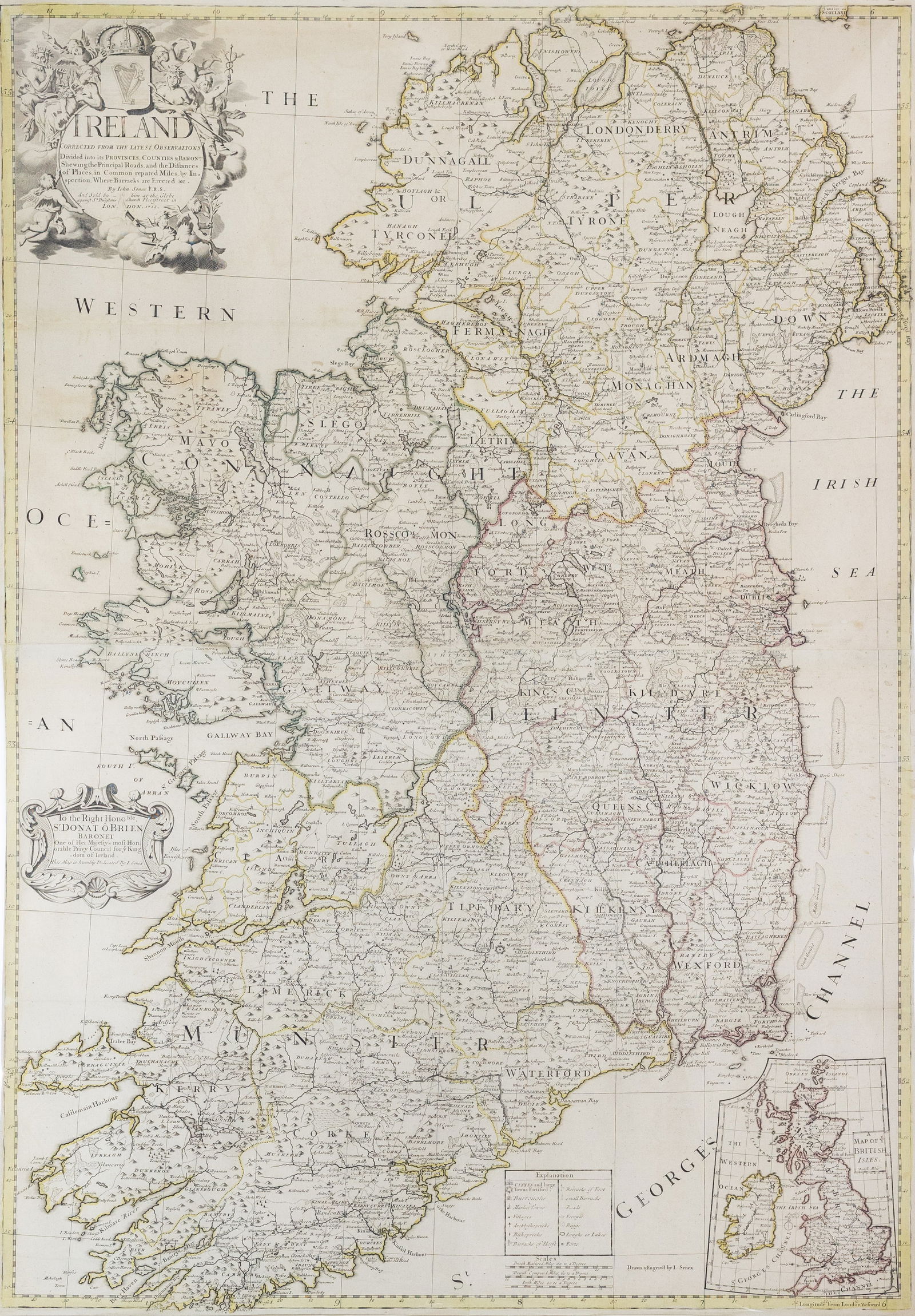 Senex Map of Ireland, 1712 (1 of 1)
