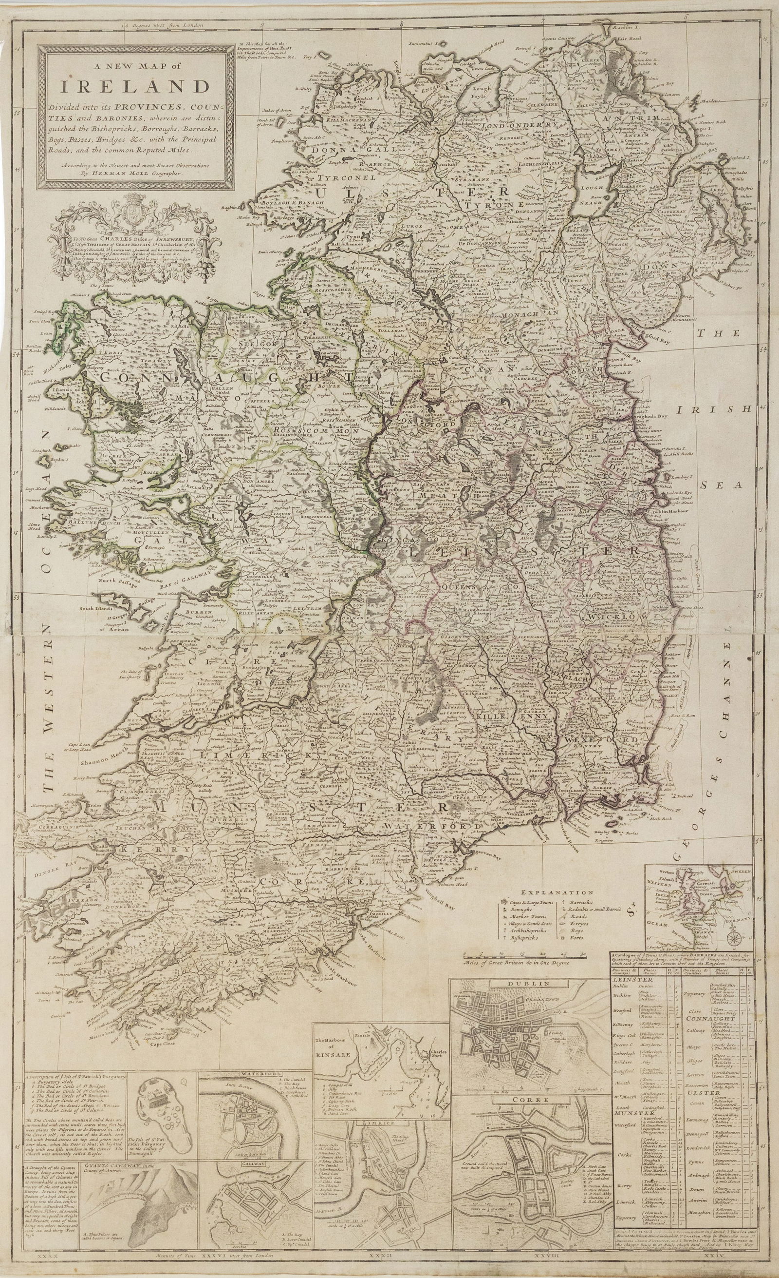Moll Map of Ireland, 1720 (1 of 1)