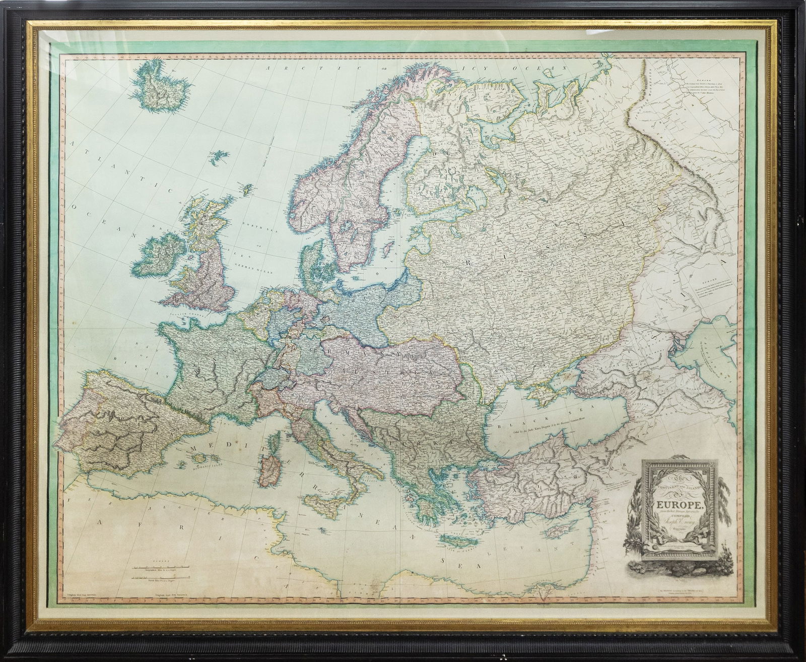 Enouy Wall Map of Europe, 1822 (1 of 1)