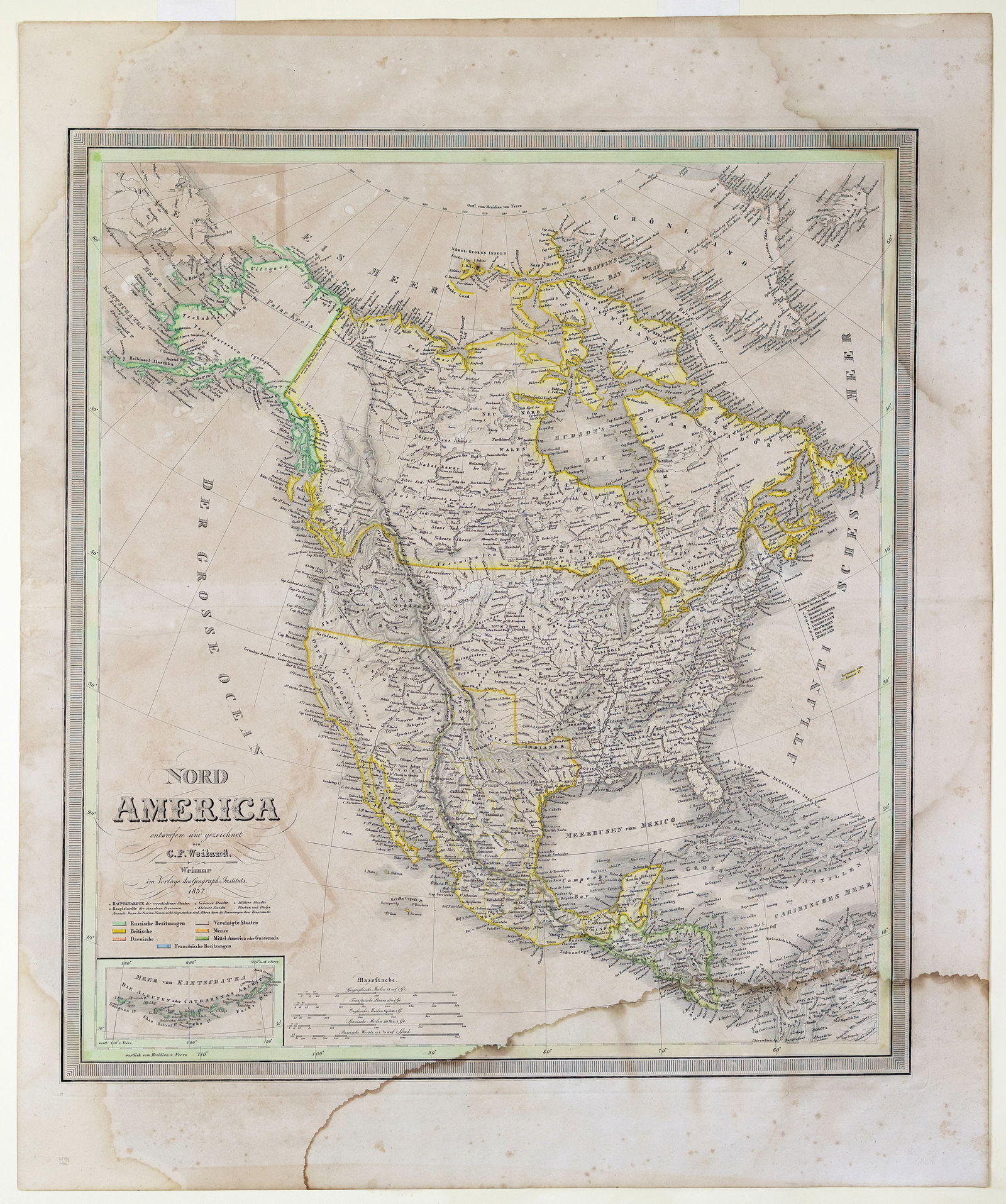 Weiland's 1837 Map of Nord America showing Texas as a Nation (1 of 1)