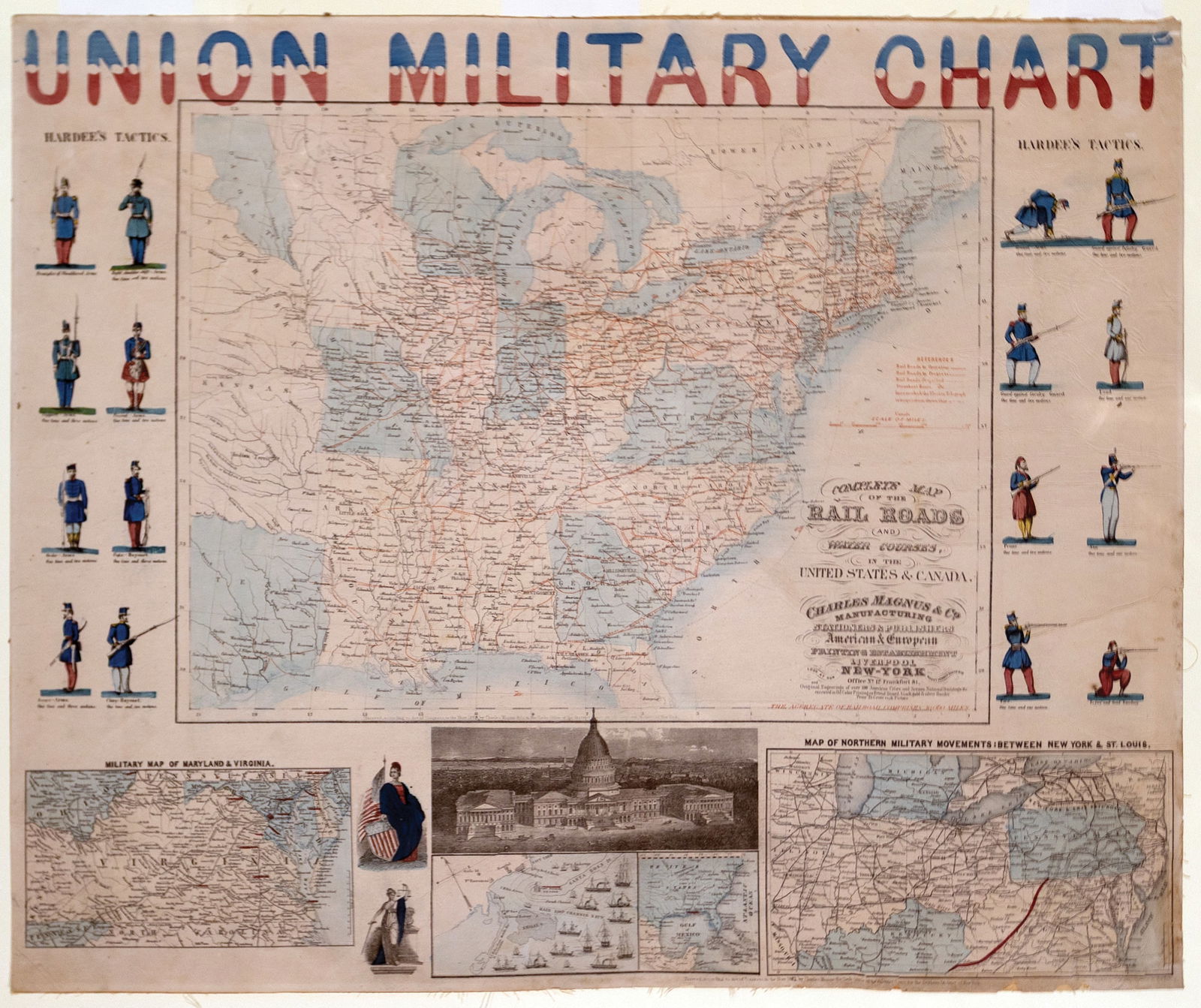 Charles Magnus' Union Military Chart of 1861 (1 of 1)