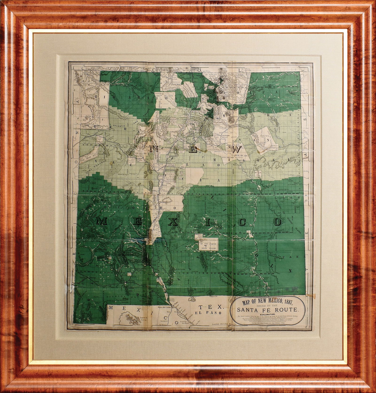 Rand McNally 1887 Map of New Mexico (1 of 1)