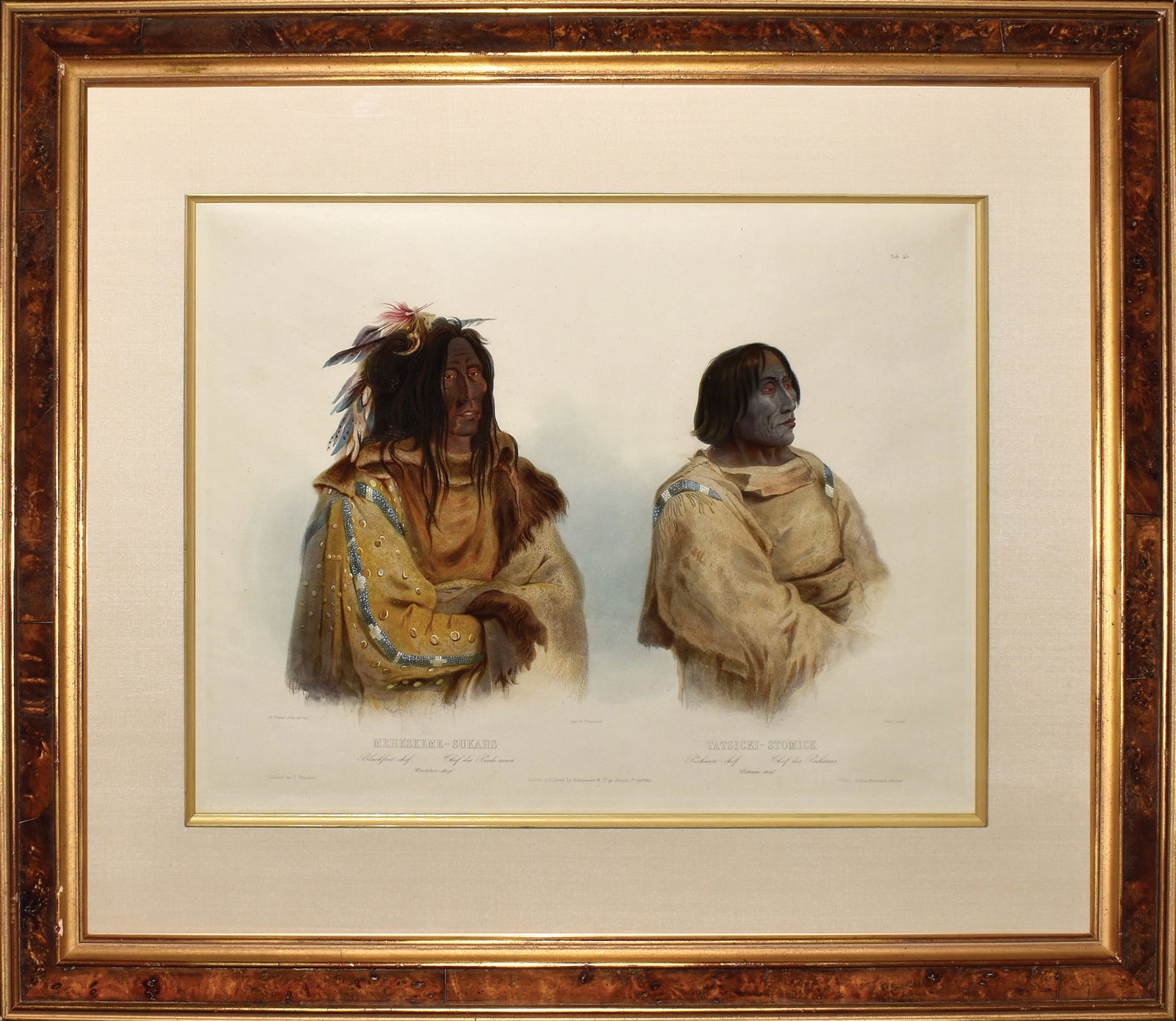 Property of a Nebraska Lady - Bodmer, Mehkskeme Sukahs / Blackfoot Chief Tatsicki-Stomick / Piekann (1 of 1)