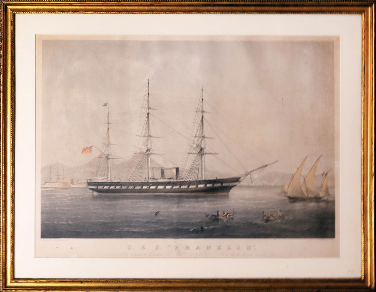 Dutton / May's Naval Lithograph of the U.S.S. Franklin (1 of 1)
