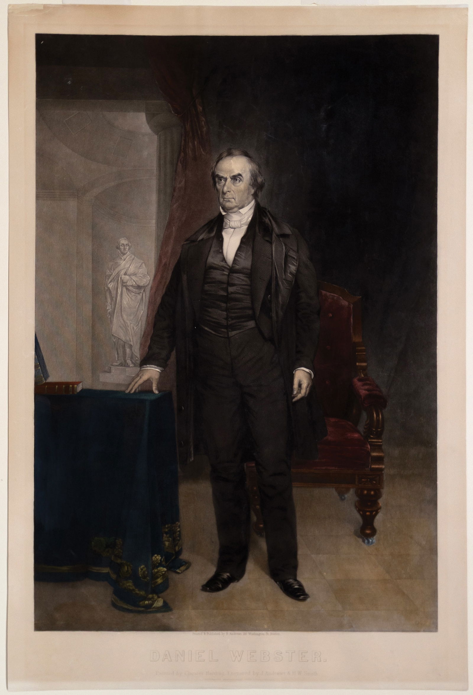 Daniel Webster Mezzotint - A towering American statesman (1 of 1)