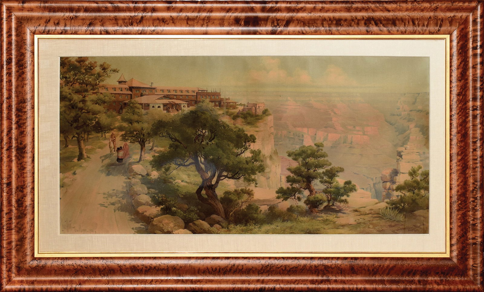 Louis Benton Akin Chromolithograph of El Tovar, Grand Canyon (1 of 1)