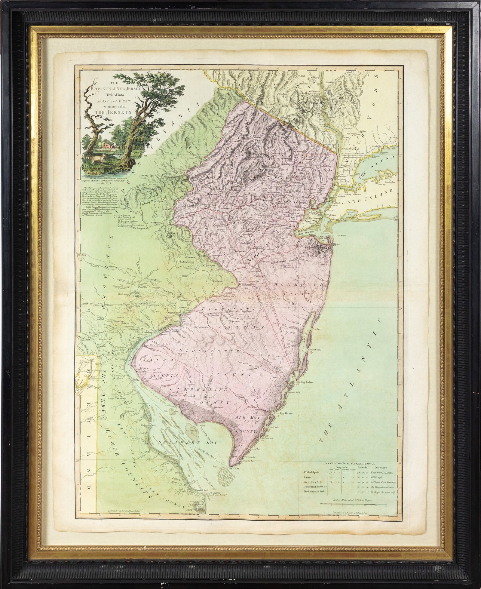 Faden's The Province of New Jersey, 1778 - With Unsurpassed original hand color in full (1 of 1)