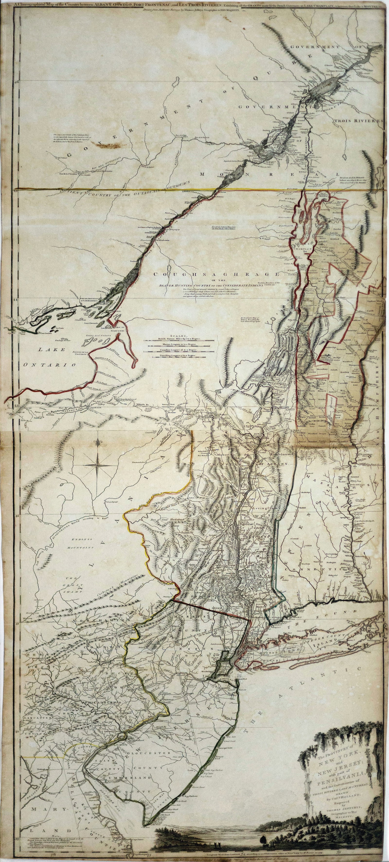 Samuel Holland's Map of New York, 1775 - the most detailed and accurate colonial map of the (1 of 1)