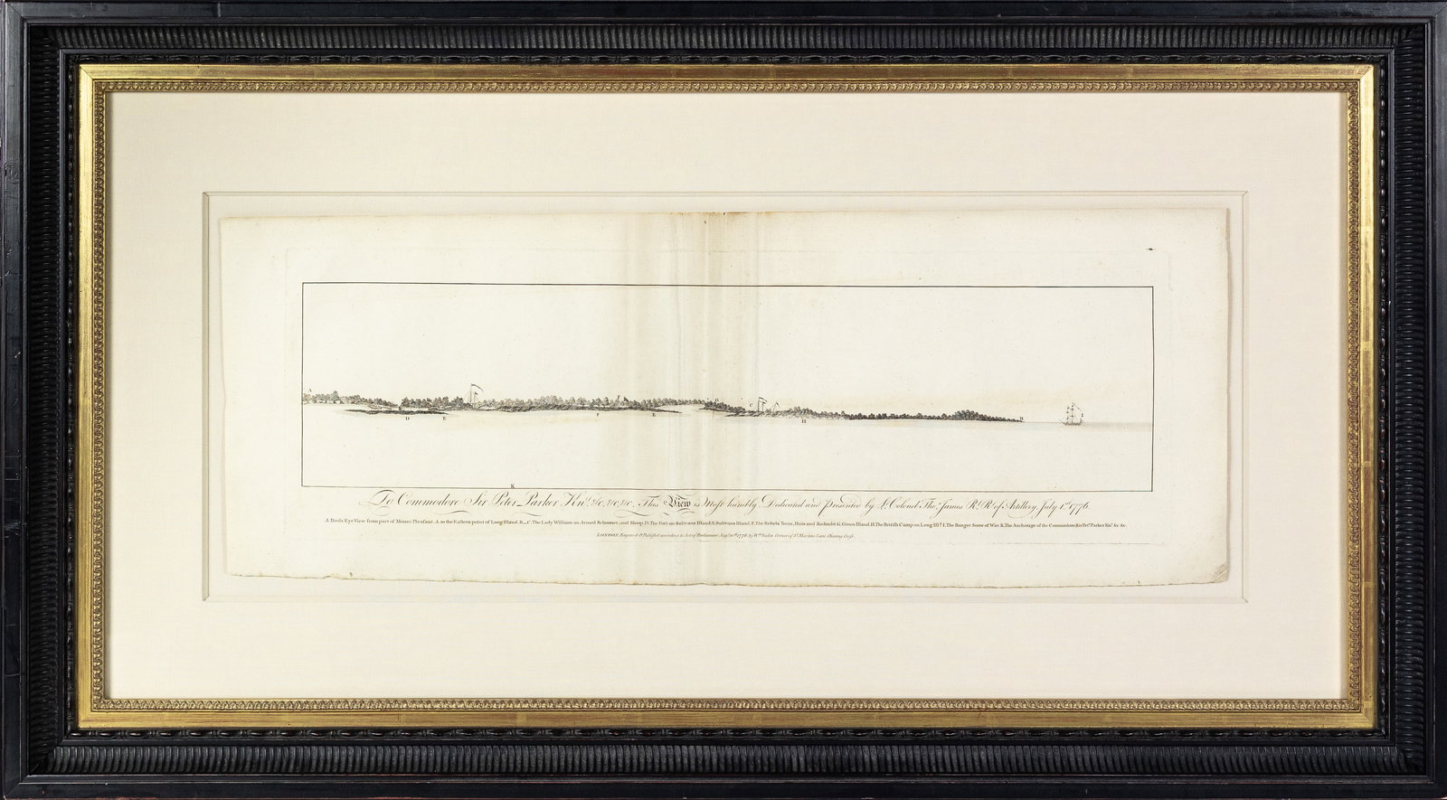 Faden's A Bird’s Eye View from part of Mount Pleasant - Revolutionary Era view of Charleston (1 of 1)