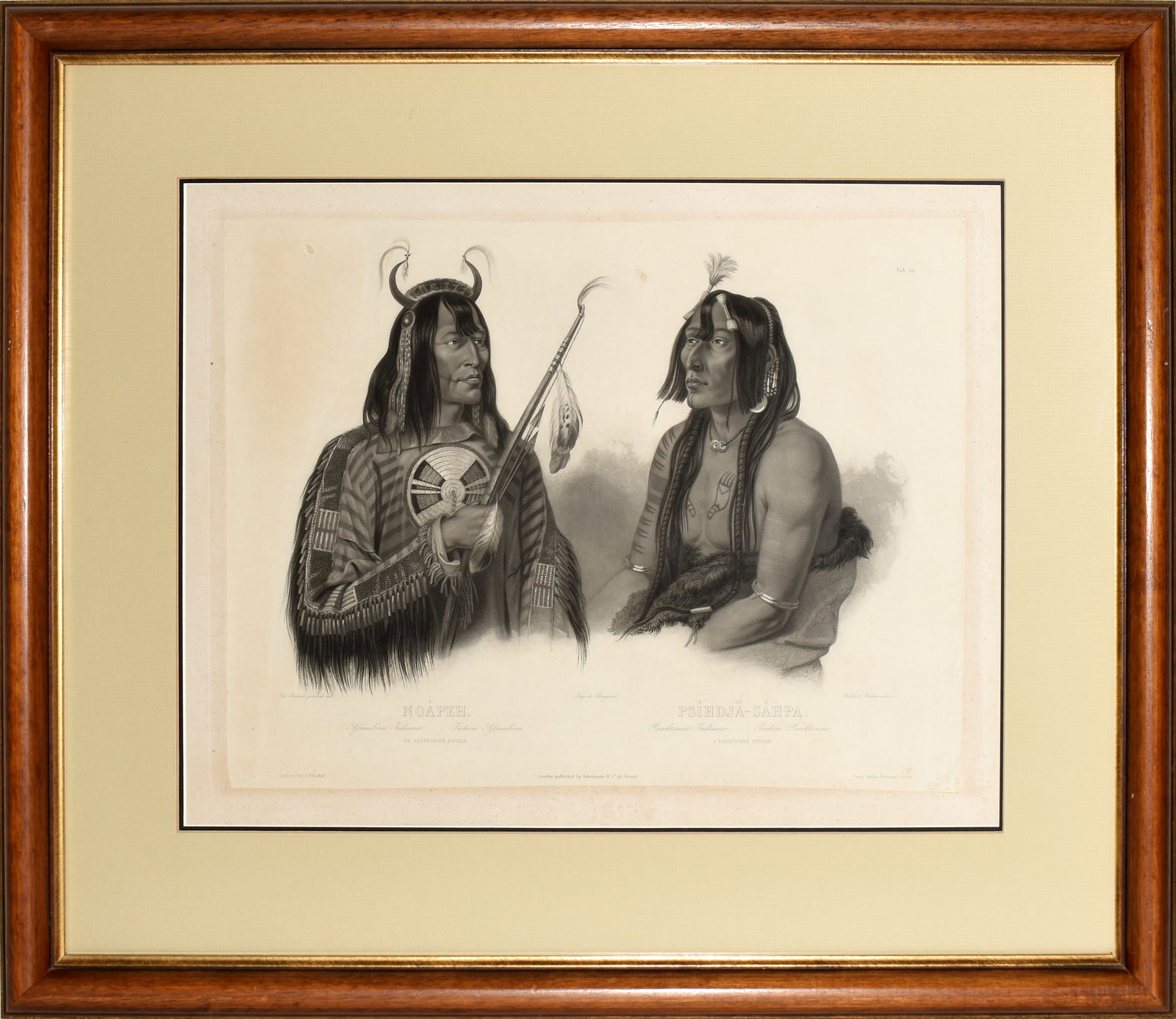 Property of a Nebraska Lady - Bodmer, Noápeh, An Assiniboin Indian; Psíhdjä-Sáhpa, A Yanktonan (1 of 1)