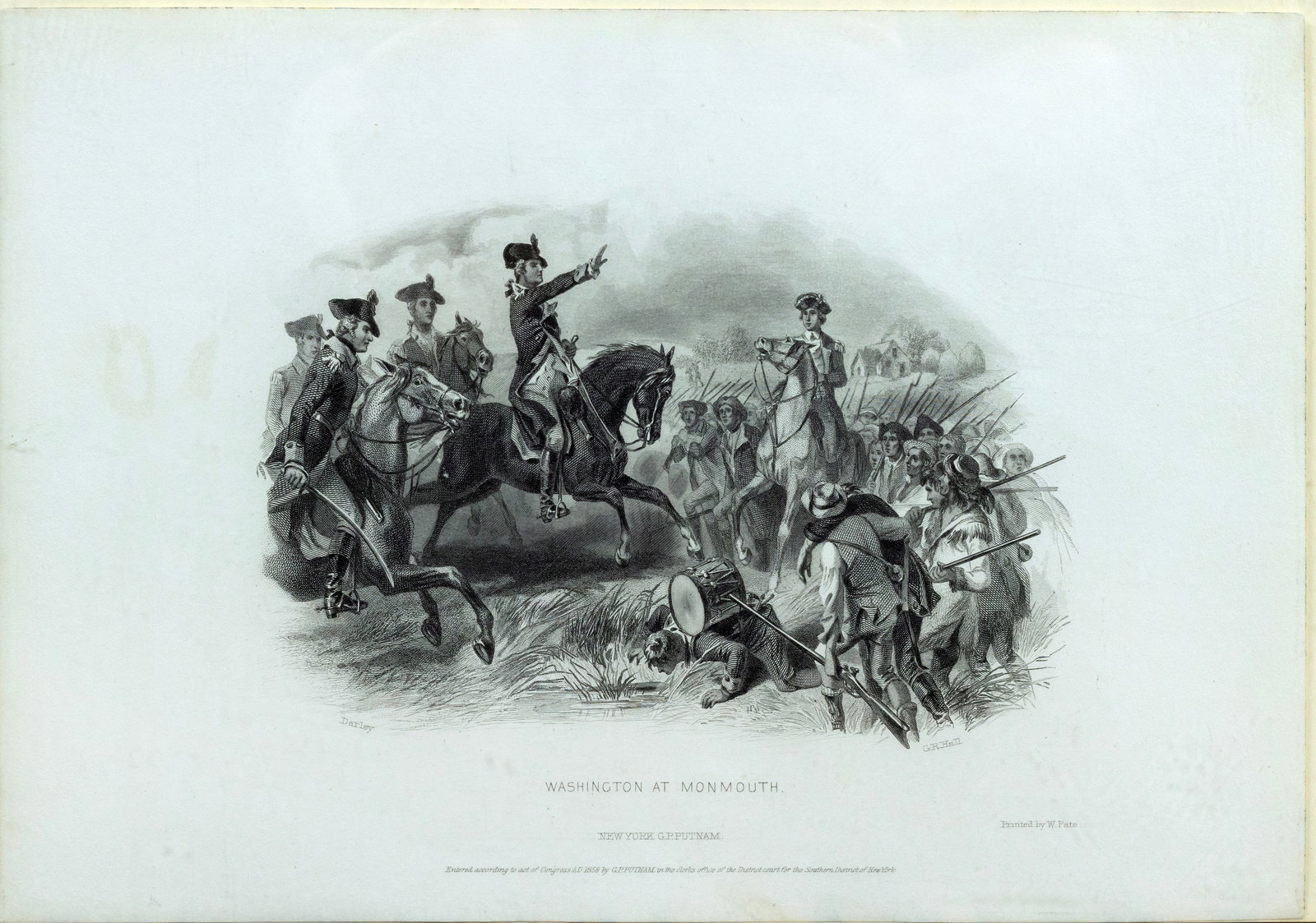 Hall & Darley's Engraving of Washington at Monmouth (1 of 1)