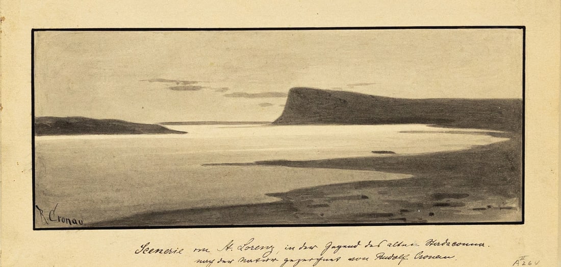 Rudolf Cronau Pencil Drawing of the St. Lawrence River Canada (1 of 1)