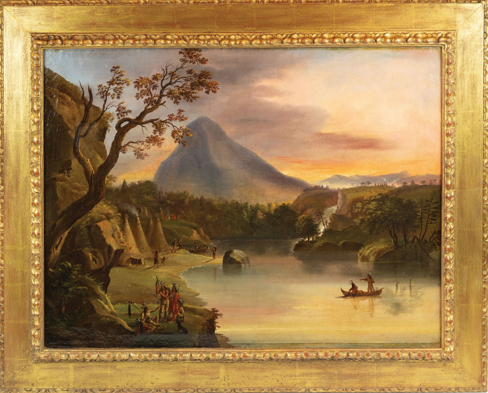 Nicolino Calyo Oil Painting of an American Landscape [Upper Mississippi River] (1 of 1)