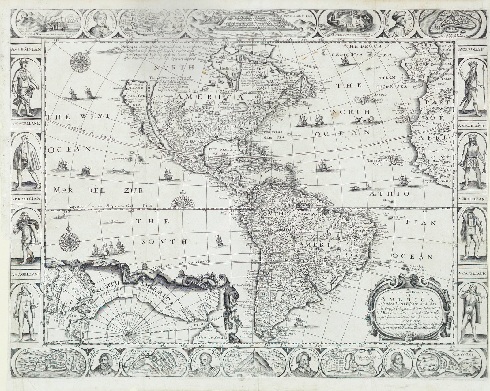 John Overton's A new and most exact map of America, 1700: OVERTON, John (1640-1713). A new and most exact map of America. Engraved map. London, 1700. 18" x 22" sheet. Comparables: Swann, 2018 - $11,875; Christie's, 1996 - $6,900. Very Rare English Map with c