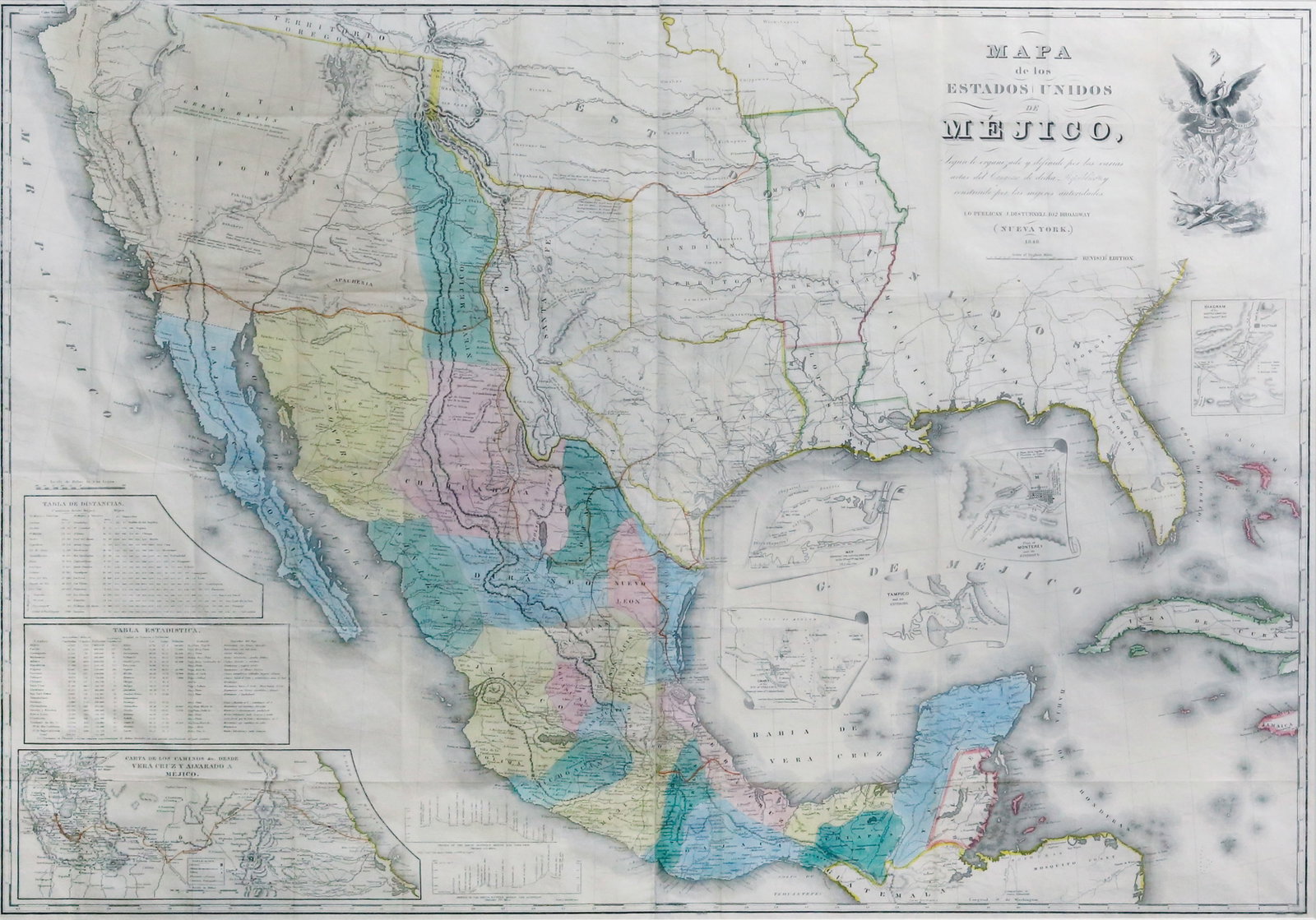 Disturnell's Mapa de los Estados Unidos de M?jico, 1848 (1 of 2)