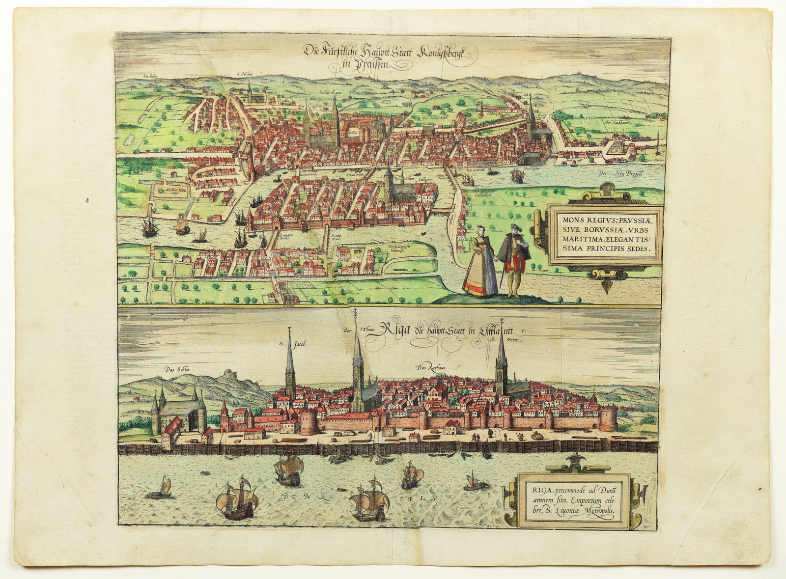 Braun & Hogenberg City View, Kaliningrad, Russia & Riga, Latvia (1 of 1)