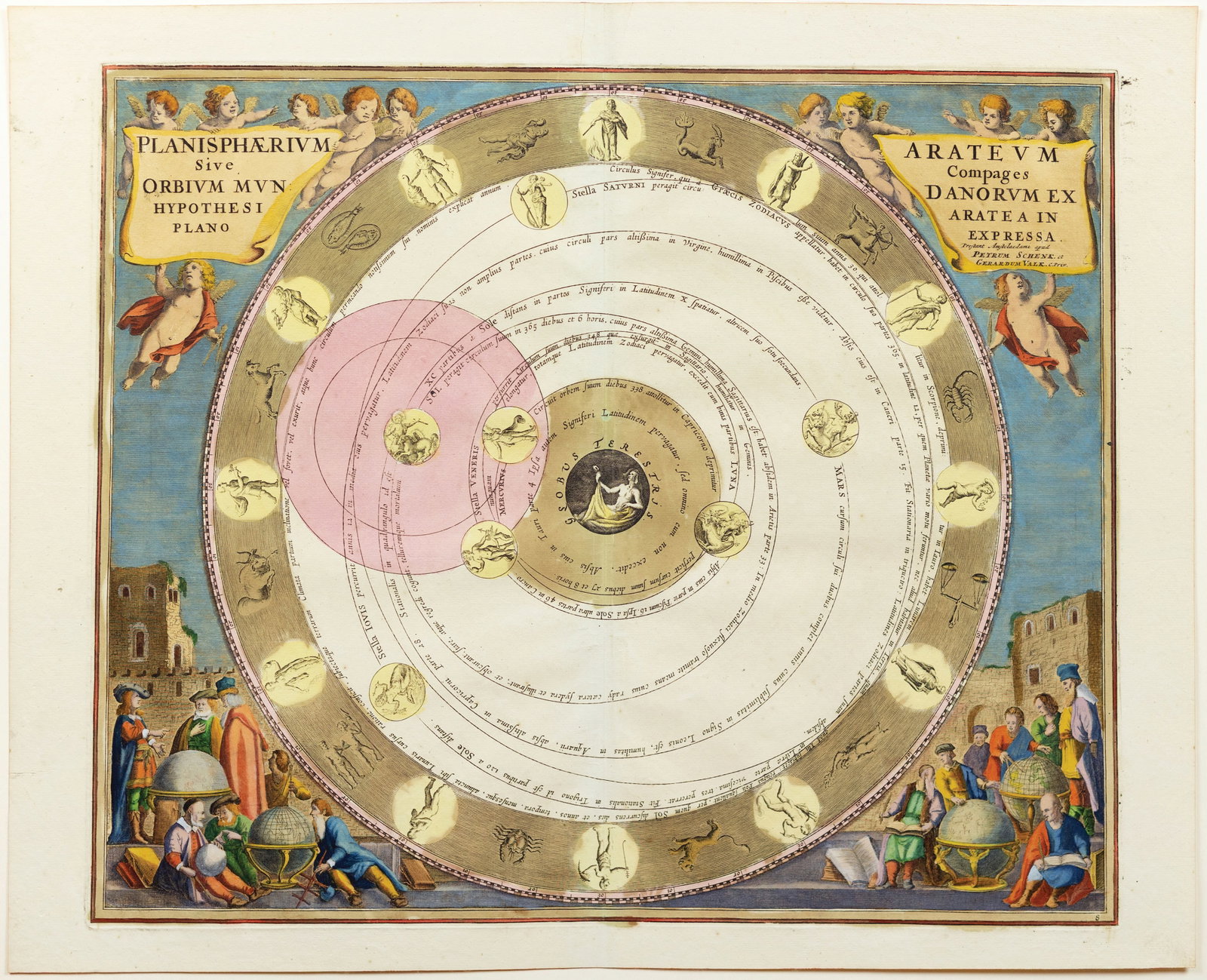 Cellarius Celestial Map, Planisphaerium Arateum [Greek Astronomer Aratus' model] (1 of 1)