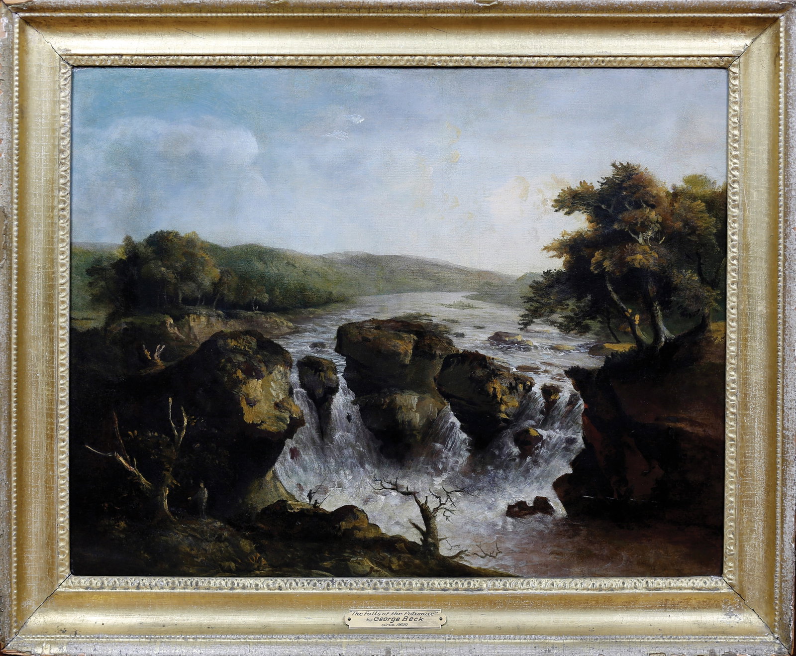 George Beck Oil of The Falls on the Potomac - The First Views of Washington D.C., drawn by George (1 of 3)