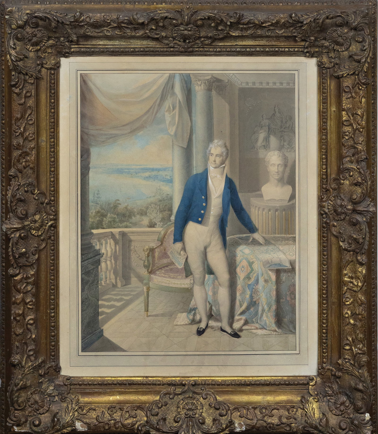 Henry Eldridge Watercolor of Sir John Thomas Coghill (1 of 1)