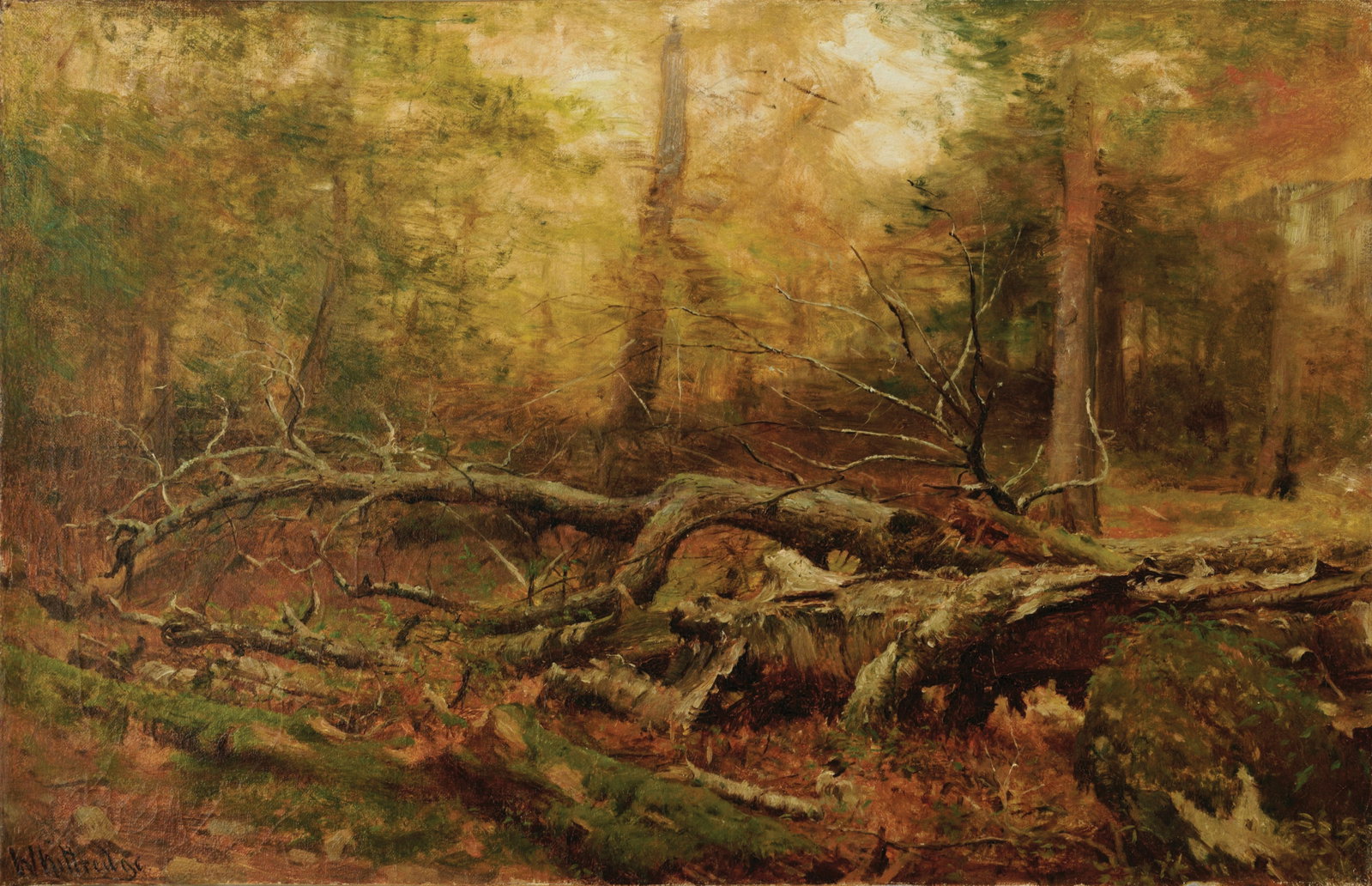 Worthington Whittredge Oil Study in the Forest (1 of 1)