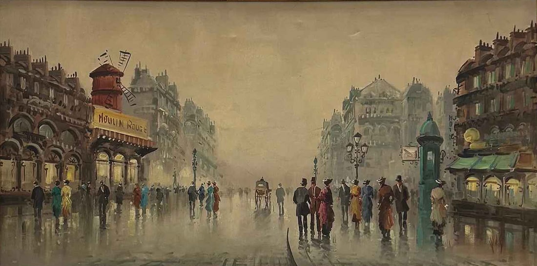 Antonio Devity Oil of Paris showing Moulin Rouge (1 of 1)