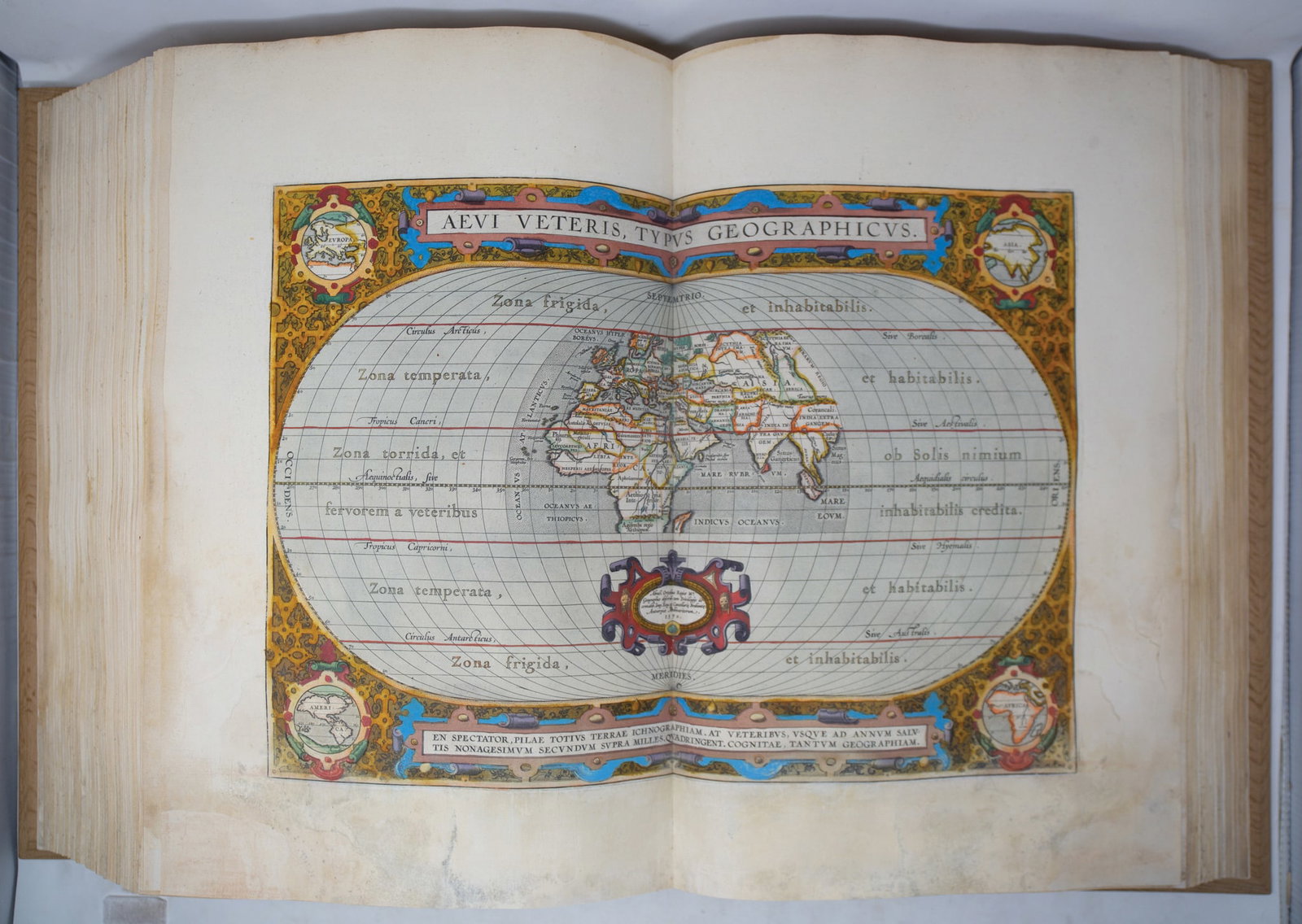 Ortelius' Theatrum orbis terrarum with the Pareregon with Superb Original Color (1 of 5)