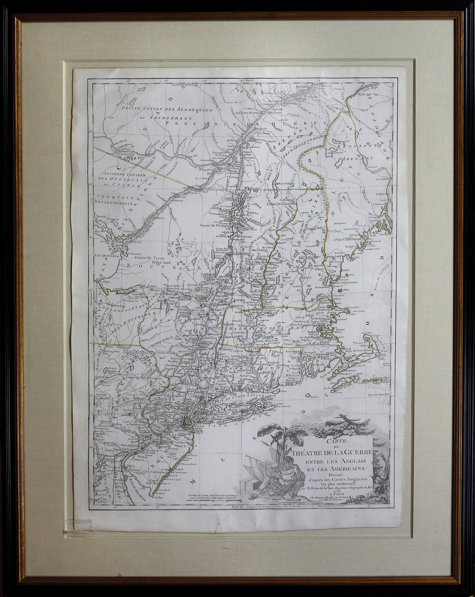 De la Tour, Carte du Theatre de la Guerre - The Map that brought the French into the American (1 of 1)