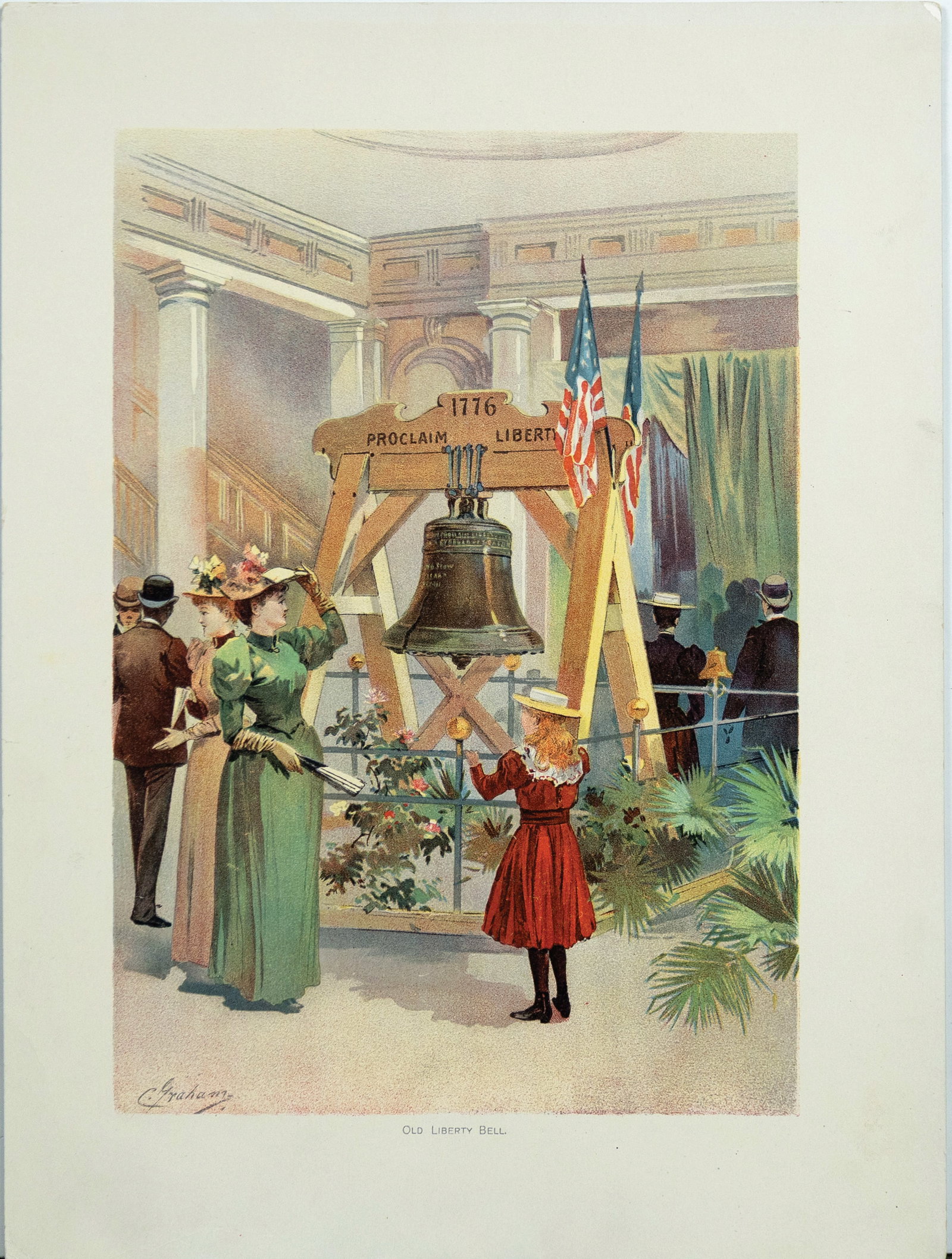 Graham's Chromolithograph of Old Liberty Bell at the World's Fair 1893 (1 of 1)