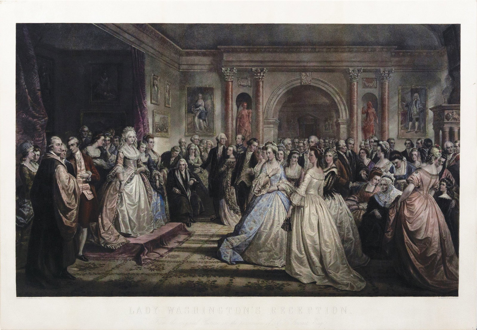 Alexander H. Ritchie Engraving of Lady Washington's Reception (1 of 1)